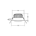Brumberg Luminaria empotrable IP20, regulable 1280lm 4000K 20-40° 20-40°