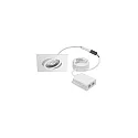recessed luminaire ABACO SQUARE PHASE swivelling IP44, white matt dimmable 8W 1010lm 3000K 36° 36° CRI 82