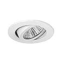 Brumberg Luminaria empotrable LAKIL-R redondo, giratorio, para estación de trabajo VDU, Dim-To-Warm, juego de 1 IP20