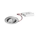 Luz downlight redondo, Dim-To-Warm IP20, aluminio mate regulable
