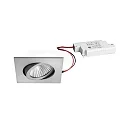 Luz downlight redondo, Dim-To-Warm IP20, aluminio mate regulable