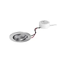 Proyector empotrado TIRREL-R LED DIM ROUND-CONVERTER redondo, giratorio IP20, aluminio regulable