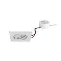 Proyector empotrado TIRREL-S LED DIM ROUND-CONVERTER angular, giratorio IP20, blanco regulable