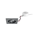 Proyector empotrado TIRREL-S LED DIM ROUND-CONVERTER angular, giratorio IP20, blanco regulable