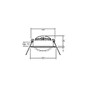 Brumberg Luminaria empotrable redondo, giratorio IP20, negro regulable 6W 640lm 3000K 20-40° 20-40° CRI 80-89