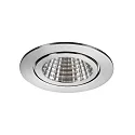 Brumberg Luz downlight BB15 rígido, regulable IP54, blanco regulable