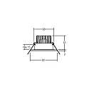 Brumberg Luz downlight BB15 rígido, regulable IP54, blanco regulable