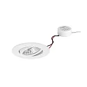 Luminaria empotrable IP65, brillante, blanco  7W 620lm 3000K 20-40° 20-40° CRI 80-89