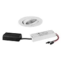 Proyector empotrado TIRREL-R LED DIM CONNECTION-BOX redondo, giratorio, controlable por DALI IP20, recubrimiento con polvo