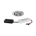 Proyector empotrado TIRREL-R LED DIM CONNECTION-BOX redondo, giratorio, controlable por DALI IP20, aluminio regulable