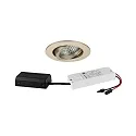 recessed spotlight TIRREL-R LED DIM CONNECTION-BOX round, swivelling, DALI controllable IP20, glossy, transparent dimmable