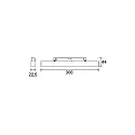 Brumberg Luminaria lineal para raíl PEPA LINEAR 30CM OPAL rígido, controlable por DALI IP20, negro mate regulable