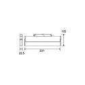 Brumberg Luminaria lineal para raíl PEPA LINEAR 33.1CM TILT LENS controlable por DALI, inclinable, con la óptica del lente IP20