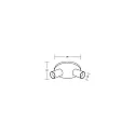 Luminaria de techo TAGES de 2 llamas, redondo GU10 IP20, negro mate regulable