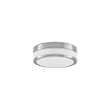 wall and ceiling luminaire EREVAN Ø 28CM 2 flames E27 IP44, nickel matt dimmable