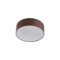 Luminaria de techo TIM Ø 50CM Arriba-Abajo, con difusor E27 IP20, níquel mate regulable