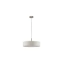 Luminaria colgante TIM Ø 50CM Arriba-Abajo, con difusor E27 IP20, níquel mate regulable