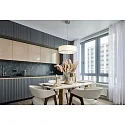 pendant luminaire TIM Ø 50CM up / down, with diffuser E27 IP20, nickel matt dimmable