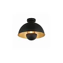 ceiling luminaire PIERIS Ø 31CM 1 flame, round E27 IP20, black matt dimmable