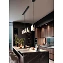 Brumberg pendant luminaire MURRAY 1 flame, cylindrical E27 IP20, black matt dimmable