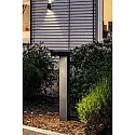 Outdoor LED bollard light, IP65, 230V AC, 60cm, 9W 3000K 210lm, incl. 50cm power cable, structured graphite