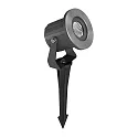 Brumberg Luminaria con pincho de tierra con enchufe IP65, negro 