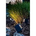 Brumberg Outdoor LED floor spot BLOKK, IP65 IK07, 10W 3000K 740lm 36°, swivelling, structured graphite
