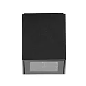 Outdoor LED ceiling luminaire BLOKK, square, IP54, 10W 3000K 740lm 30°, structured graphite