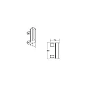 Brumberg Proyector de superficie WALLWASHER IP66, titán regulable