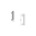 Brumberg Proyector de superficie WALLWASHER IP66, titán regulable