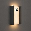 Brumberg Luminaria de pared para exteriores AKIMISKI angular, conmutable, con difusor IP65/IP44, antracita 