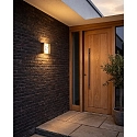 Brumberg Luminaria de pared para exteriores AKIMISKI angular, conmutable, con difusor IP65/IP44, antracita 