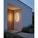 Brumberg outdoor wall luminaire MASBATE 60CM square, CCT Switch, switchable IP65, black matt 