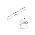 Brumberg LED replacement LINEO LED T5/T8 120CM REPLACEMENT 2CCT half round, CCT Switch, current constant
