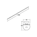Brumberg LED replacement LINEO LED T5/T8 150CM REPLACEMENT 2CCT half round, CCT Switch, current constant