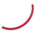 Elemento decorativo SUNNY MIDI / 44CM juego de 3, rojo