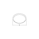Brumberg Aro MAKIRA Ø 35CM redondo, blanco