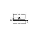 Brumberg Marco empotrable COUPLED angular, blanco