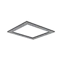 elemento acústico SILENTIUM SQUARE 79.5CM cuadrado, gris