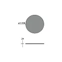 Brumberg acoustical element SILENTIUM (SMOOTH) FOR BIRO40 / 3.5CM / 120CM round, black