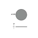 Brumberg elemento acústico SILENTIUM (SMOOTH) FOR DEVON / 3.5CM / 120CM redondo, beige