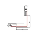 Brumberg Conector de esquina trifásico