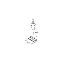 Brumberg Rope suspension with quick release/lock and canopy, Ø 1.5mm, length 200cm, aluminum, black