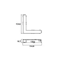 Brumberg L-connector PEPA HIGH + FLAT - 90° electric, black