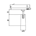 3-phase spot TRAXX MICRO round, rotatable IP20