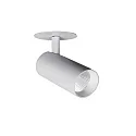 Foco TRAXX MICRO redondo, giratorio, giratorio, conmutable LED IP20, plata 