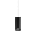 pendant luminaire TRAXX MICRO round, switchable LED IP20, black 