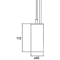 Luminaria colgante TRAXX MINI redondo, conmutable LED IP20, plata 