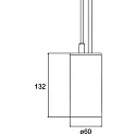 pendant luminaire TRAXX MIDI round, switchable LED IP20, silver 
