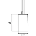 Brumberg pendant luminaire TRAXX MAXI round, switchable LED IP20, silver 